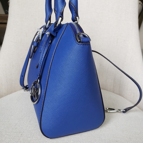 SOLD NWT Michael Kors MD Ciara Satchel sapphire - Picture 3 of 7